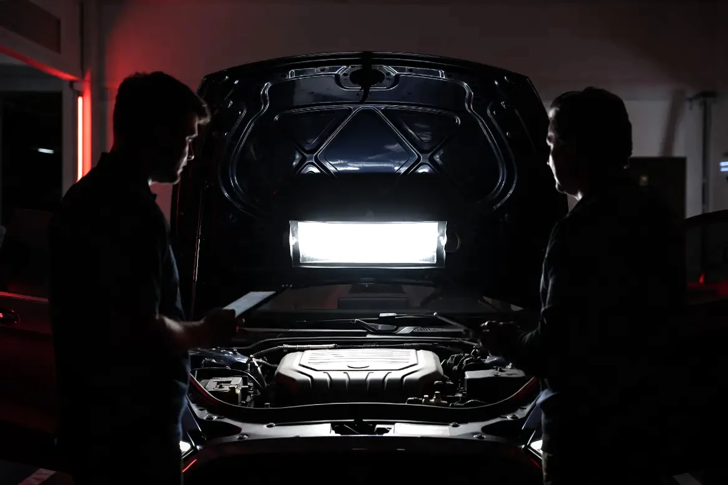 Příjem vozu — autoservis v Gentlemen's Garage